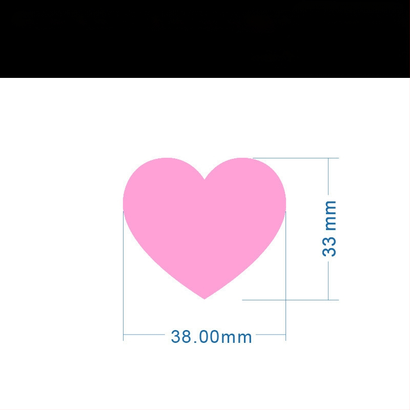 Цветен ръкописен етикет с голямо сърце – карикатурен самозалепващ етикет за имена, Wright Riley, материал: покрита хартия със лепило, персонализируем, подходящ за подарък