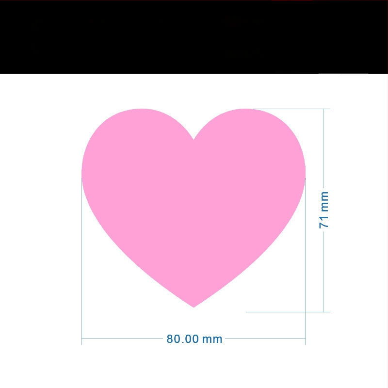 Цветен ръкописен етикет с голямо сърце – карикатурен самозалепващ етикет за имена, Wright Riley, материал: покрита хартия със лепило, персонализируем, подходящ за подарък