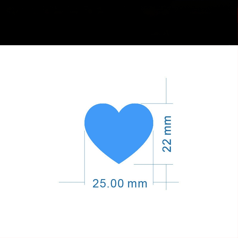 Цветен ръкописен етикет с голямо сърце – карикатурен самозалепващ етикет за имена, Wright Riley, материал: покрита хартия със лепило, персонализируем, подходящ за подарък