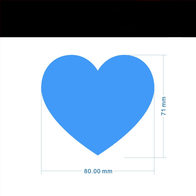 Цветен ръкописен етикет с голямо сърце – карикатурен самозалепващ етикет за имена, Wright Riley, материал: покрита хартия със лепило, персонализируем, подходящ за подарък