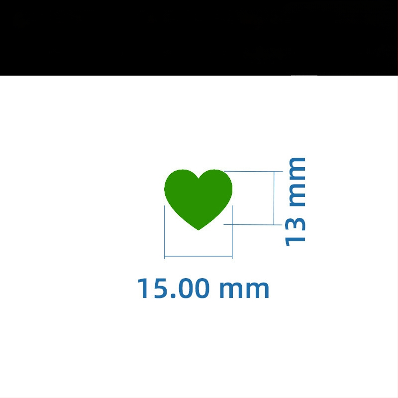 Цветен ръкописен етикет с голямо сърце – карикатурен самозалепващ етикет за имена, Wright Riley, материал: покрита хартия със лепило, персонализируем, подходящ за подарък