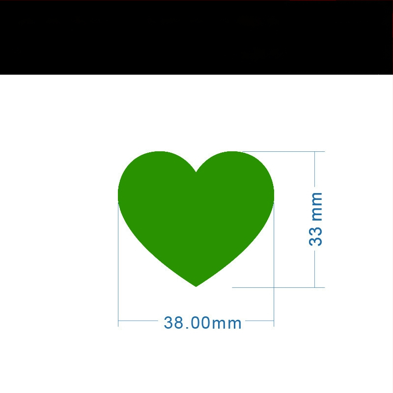 Цветен ръкописен етикет с голямо сърце – карикатурен самозалепващ етикет за имена, Wright Riley, материал: покрита хартия със лепило, персонализируем, подходящ за подарък