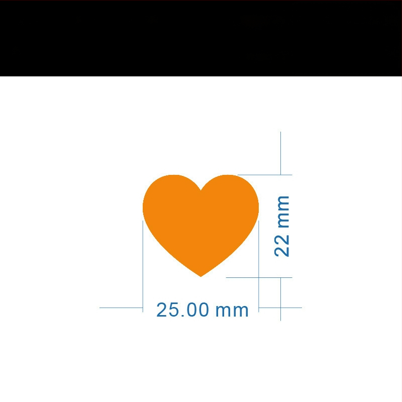 Цветен ръкописен етикет с голямо сърце – карикатурен самозалепващ етикет за имена, Wright Riley, материал: покрита хартия със лепило, персонализируем, подходящ за подарък