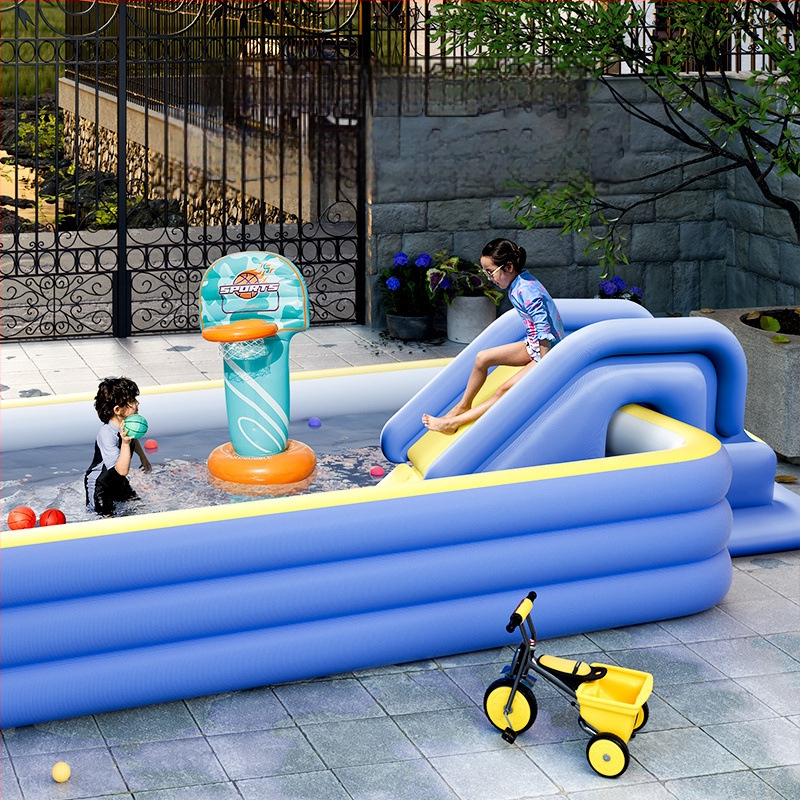 Φουσκωτή τσουλήθρα πισίνας – Αντιανατροπή, PVC, μάρκα Mumu Fish, μοντέλο Inflatable Slide, κατάλληλη για διασκέδαση σε χώρο και αθλήματα κολύμβησης