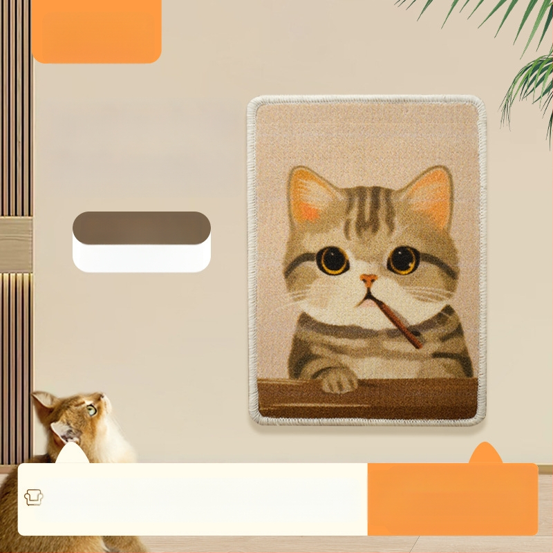 Πίνακας γρατσουνίσματος για γάτες, κάθετα τοποθετούμενος στον τοίχο – ανθεκτικός, προστατεύει τον καναπέ, παιχνίδι ακονίσματος νυχιών