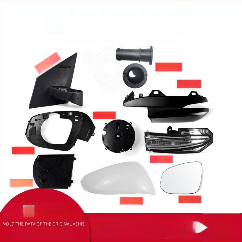 Carcasă exterioară oglindă retrovizoare pentru Toyota RAV4, stânga și dreapta, cu ramă semnalizator, material PC