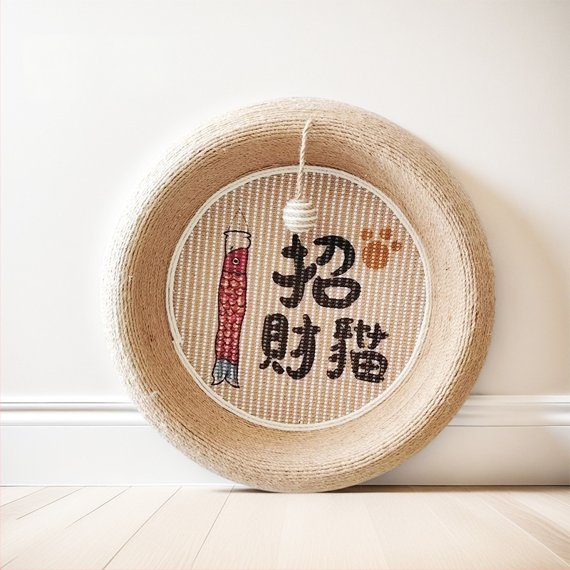 Four Peng Cat Nest and Sisal Scratching Post — πλήρης επιφάνεια από sisal, ανθεκτική κατασκευή, χαριτωμένο στυλ