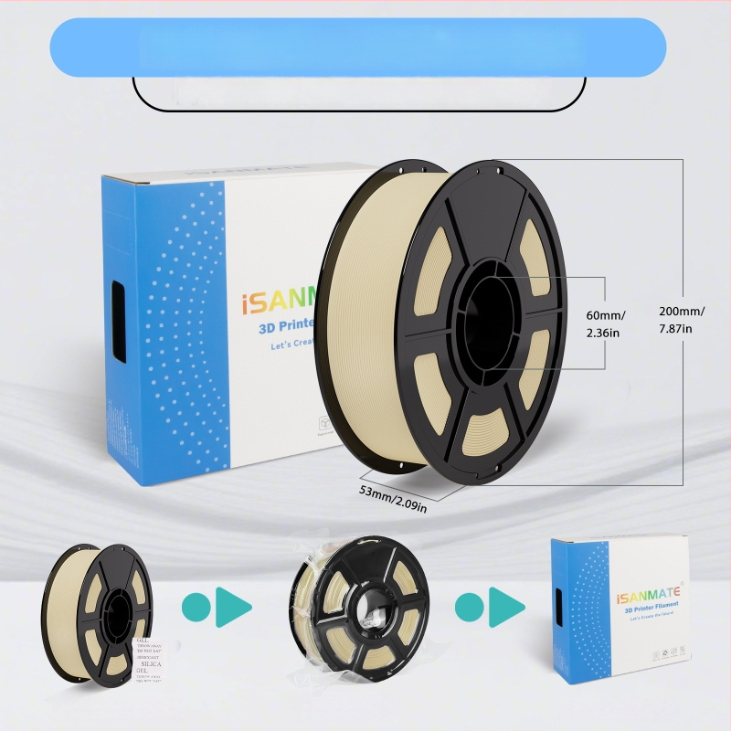 PLA matt filament, nagy szilárdságú, ipari minőség, kerek keresztmetszet, 1 kg