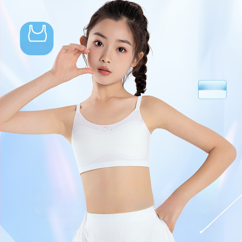 Dievčatá: Ľahká cami top pre obdobie vývoja s nylonom-spandexom 60/40, pre vek 8+, na všetky ročné obdobia