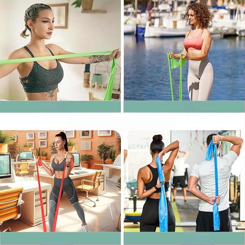 Ζώνη αντίστασης γιόγκα, unisex, υλικό TPE, μάρκα Fanchi, κωδ Fc-6067-ch