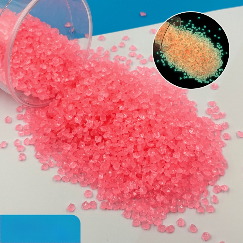 Nisip fosforescent pentru grădină și peisaj de acvariu – pietriș luminos și pietre ciobite, 25 kg, ambalaj 200 bucăți, brand Jibiao, Landstone, origine Yiwu