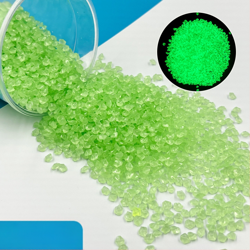 Nisip fosforescent pentru grădină și peisaj de acvariu – pietriș luminos și pietre ciobite, 25 kg, ambalaj 200 bucăți, brand Jibiao, Landstone, origine Yiwu