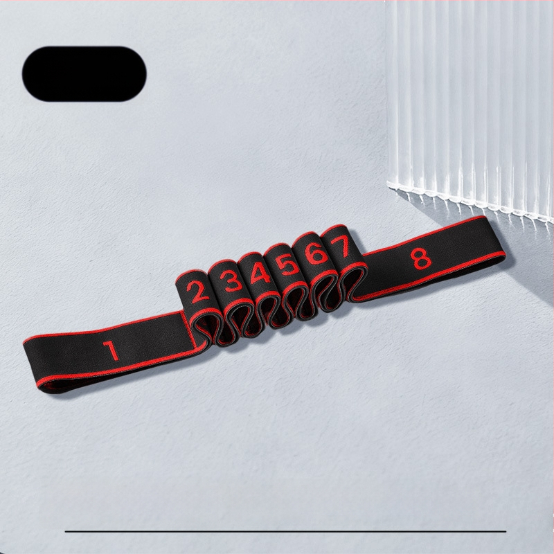 Ιμάντας αντίστασης για χορό με 8/10/12 ενότητες, ζώνη γυμναστικής για τη μέση και τα πόδια, πολυεστέρας και λατέξ, Lixiang