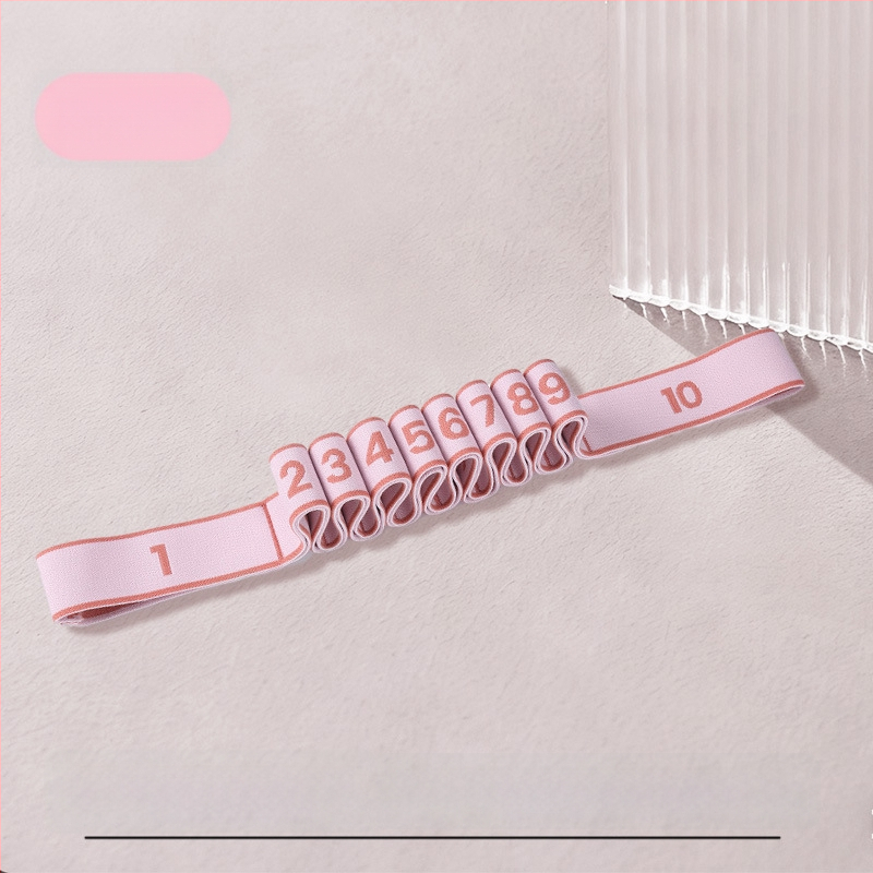 Ιμάντας αντίστασης για χορό με 8/10/12 ενότητες, ζώνη γυμναστικής για τη μέση και τα πόδια, πολυεστέρας και λατέξ, Lixiang