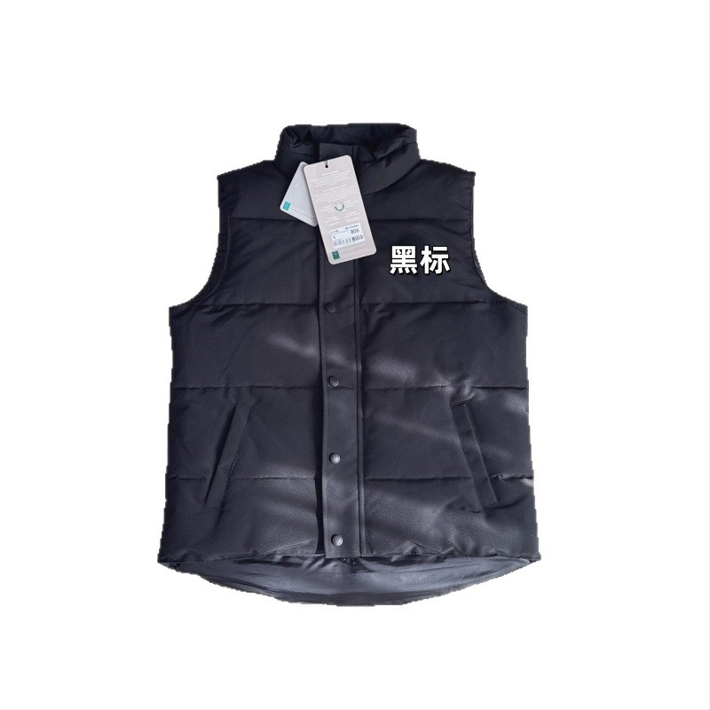 Γυναικείο γιλέκο από πάπια πούπουλο με σταθερό γιακά, εξωτερικό ύφασμα από βαμβακομίγμα, επένδυση νάιλον, για χειμώνα και φθινόπωρο