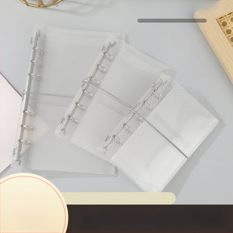 Прозрачна PVC обложка за планер с 6 дупки, за лей листове; възможност за персонализиране на лого