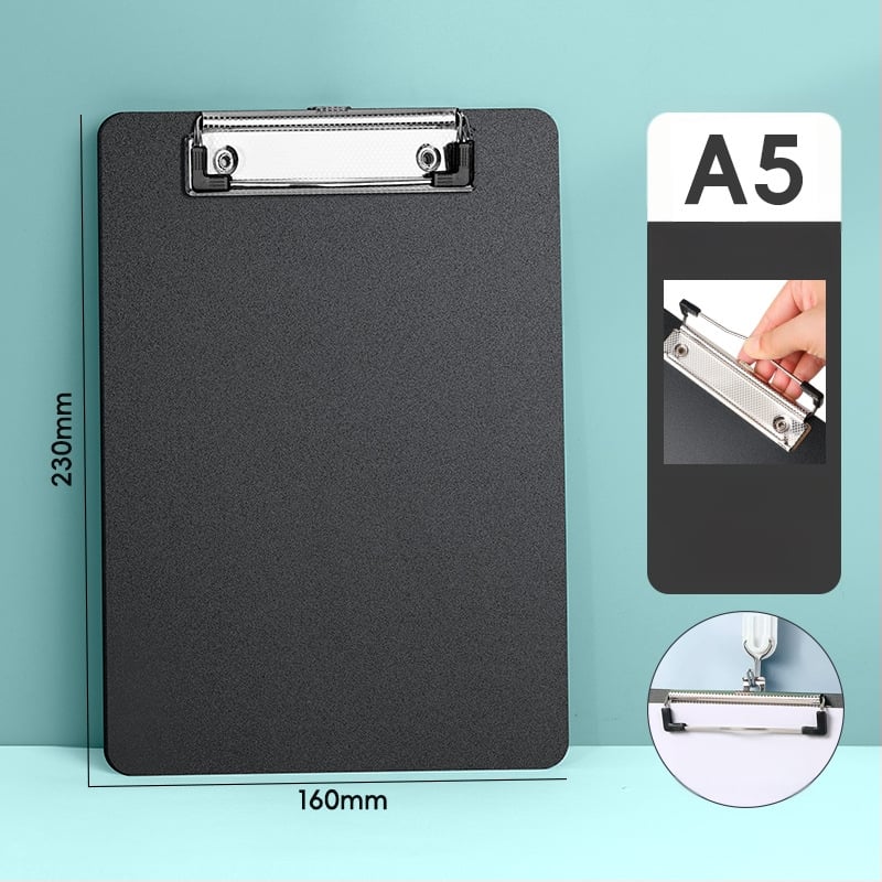 Plasztikus lemezcsipesz A4 dokumentumokhoz, lemez vastagsága 3 mm, méretek 235×315 mm, függő irattartó