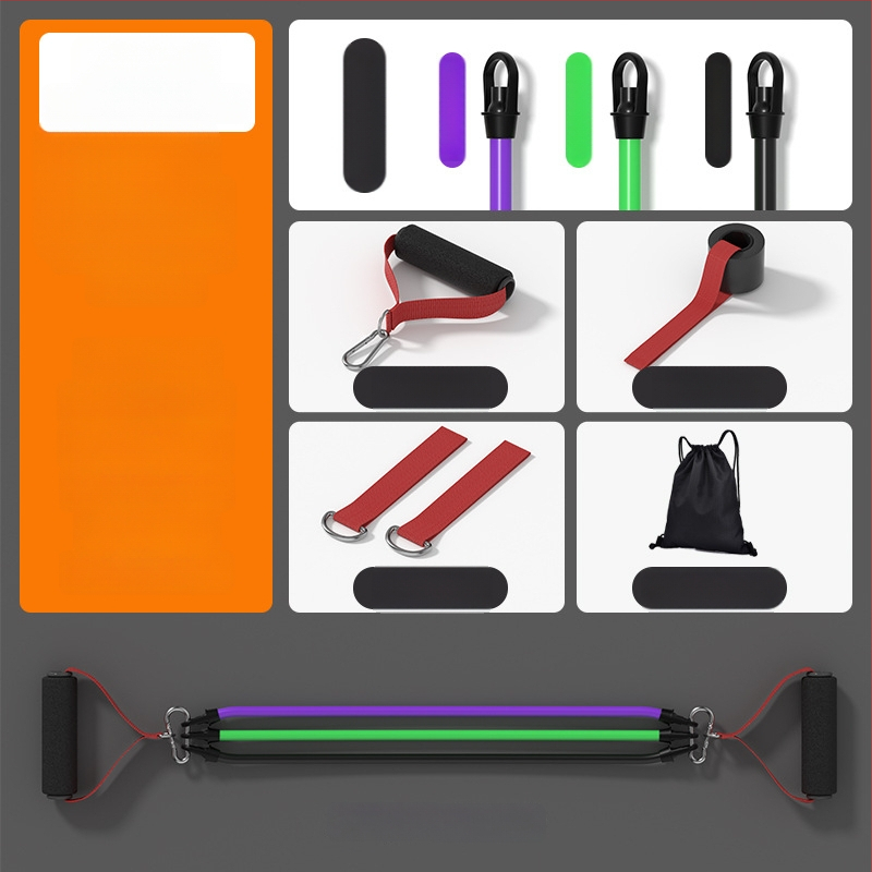 Otthoni fitneszhez használt ellenállástartó – rugalmas feszítő, anyag: PP műanyag + latex cső, márka SND, alkalmas fitnesz berendezésekhez