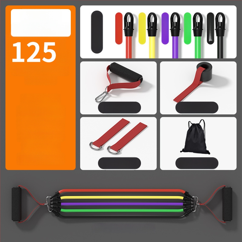 Otthoni fitneszhez használt ellenállástartó – rugalmas feszítő, anyag: PP műanyag + latex cső, márka SND, alkalmas fitnesz berendezésekhez