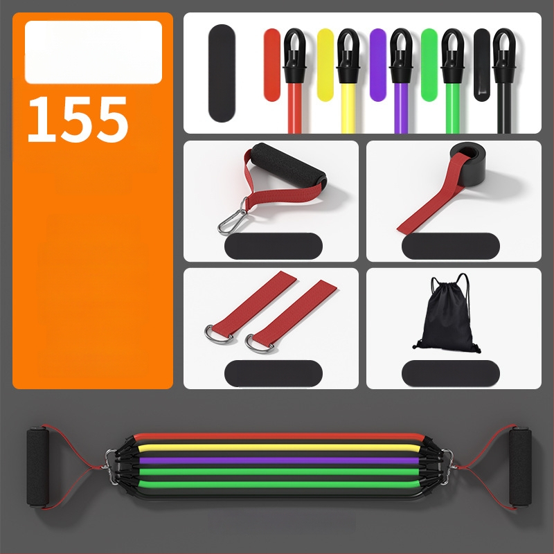 Otthoni fitneszhez használt ellenállástartó – rugalmas feszítő, anyag: PP műanyag + latex cső, márka SND, alkalmas fitnesz berendezésekhez