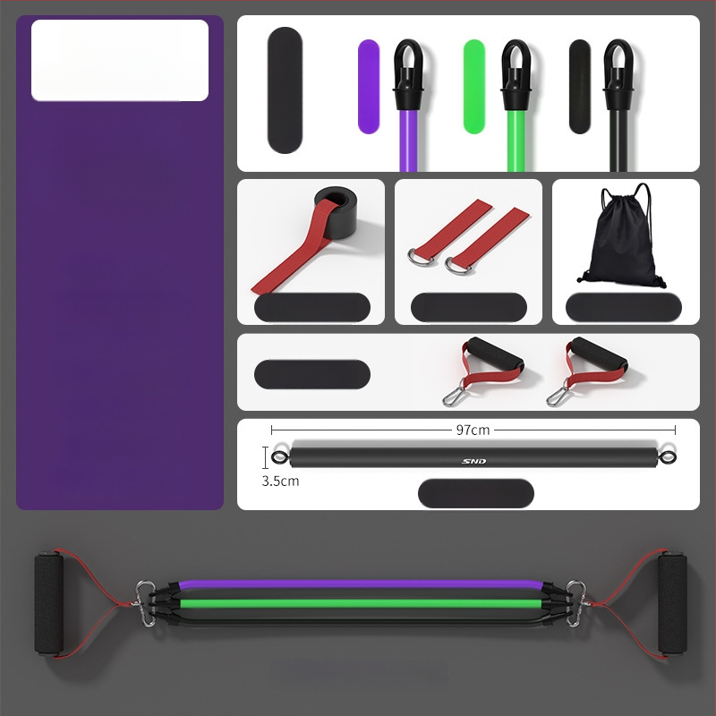 Otthoni fitneszhez használt ellenállástartó – rugalmas feszítő, anyag: PP műanyag + latex cső, márka SND, alkalmas fitnesz berendezésekhez