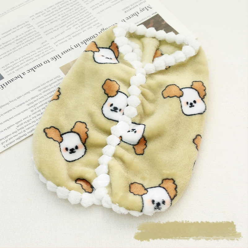 Gyapjúból készült háziállat mellény, hercegnő stílus, kutyáknak és macskáknak