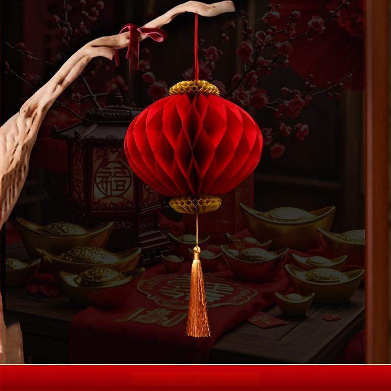 Χάρτινο φανάρι, κινεζικού στυλ, ακανόνιστο σχήμα, μάρκα Gong Huang, δεν φωτίζει