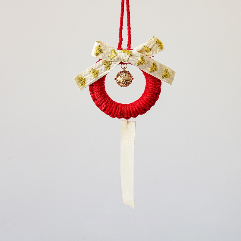 Nuchi ornament de Anul Nou cu clopoțel, caracter de binecuvântare și motiv zodiacal, pandant mini suspendat pentru Festivalul de primăvară