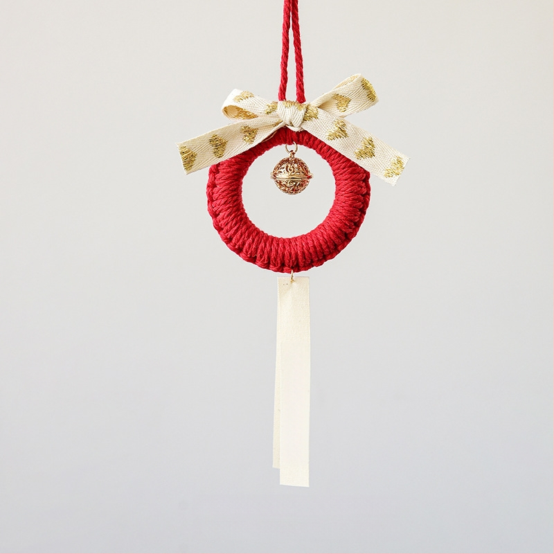 Nuchi ornament de Anul Nou cu clopoțel, caracter de binecuvântare și motiv zodiacal, pandant mini suspendat pentru Festivalul de primăvară