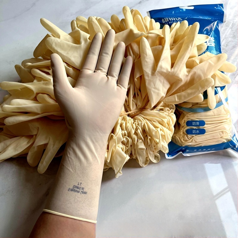 Egyszer használatos vastagított latex kesztyűk, ambidextr, 25 pár (anyag: latex; vastagság: vastag; dizájn: ambidextr; mennyiség: 25 pár)