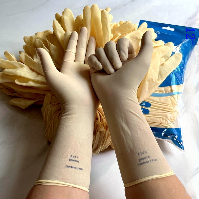 Egyszer használatos vastagított latex kesztyűk, ambidextr, 25 pár (anyag: latex; vastagság: vastag; dizájn: ambidextr; mennyiség: 25 pár)