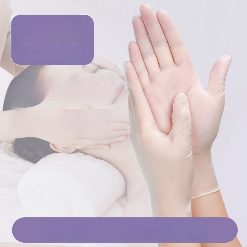 Egyszer használatos masszázs kesztyű PVC-ből, csúszásmentes, átlátszó kialakítás, vastagság legfeljebb 0.05 mm, Yingke modell