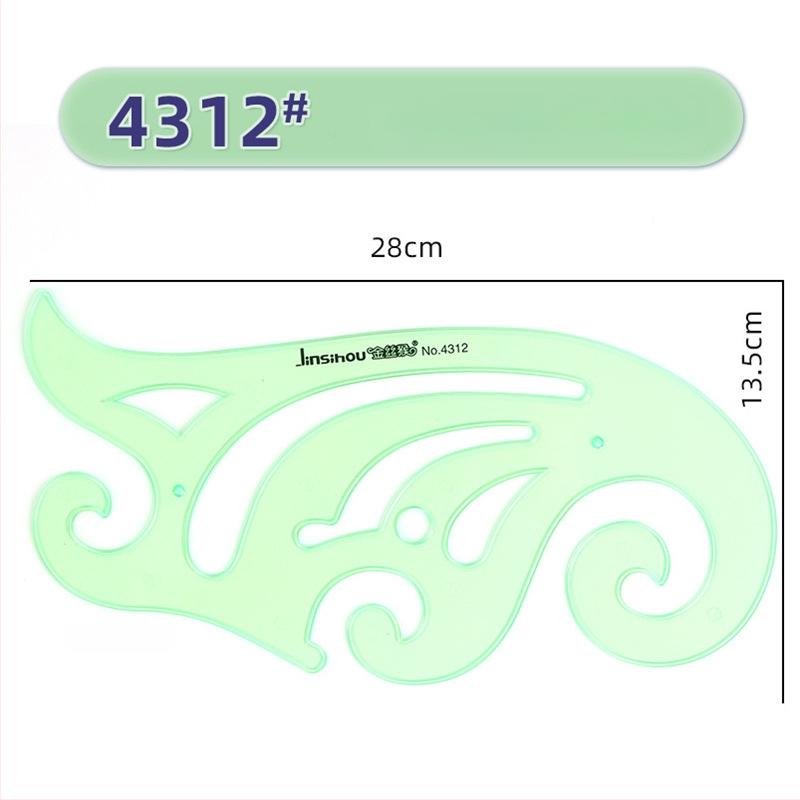 Χάρακας προτύπων για σχέδια – κύκλοι και ελλειπτικά σχήματα, διπλής κλίμακας σχεδίαση, πλαστικό, μοντέλο 4309