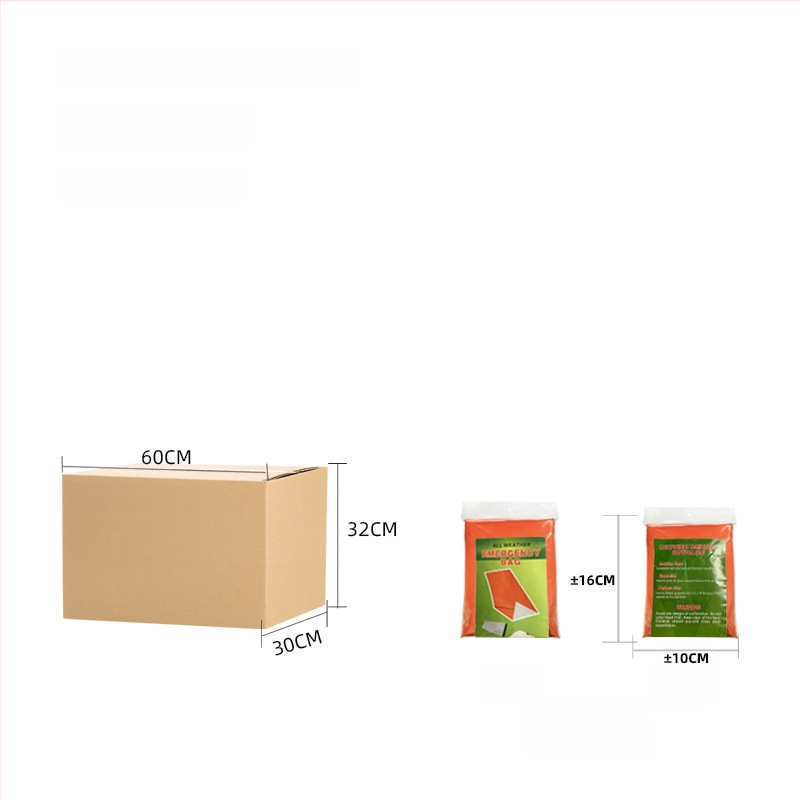 Junhe Kültéri vészhelyzeti hálózsák PE alumíniumfóliával, hővédő túlélő takaró