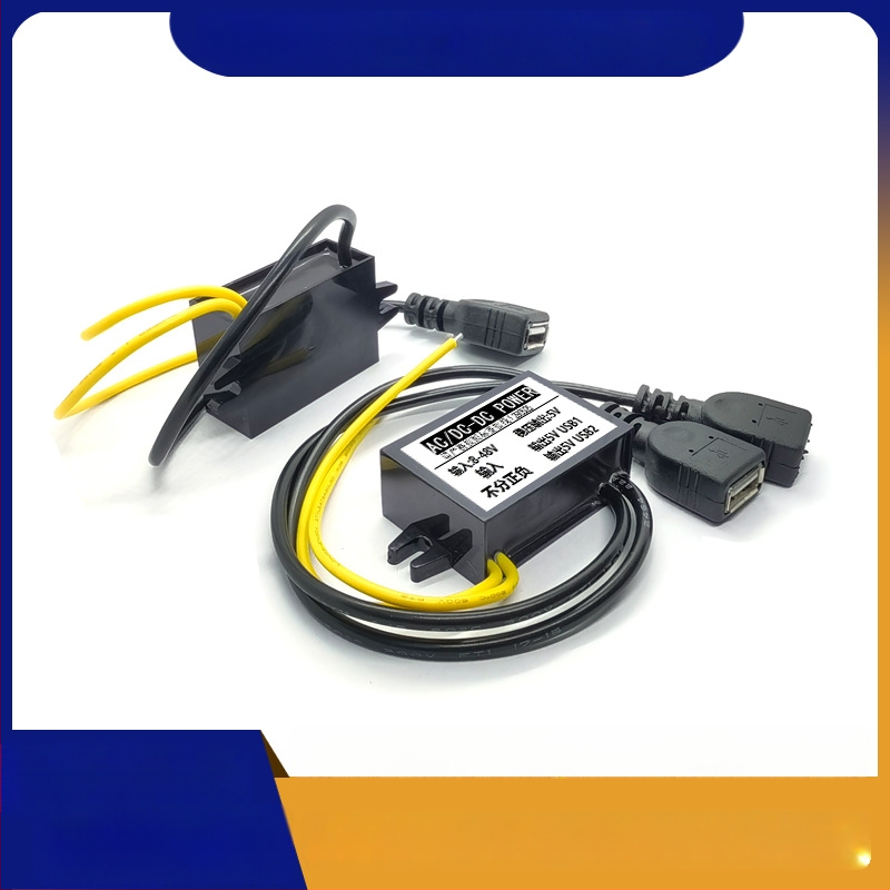 RTRURE Αδιάβροχος μετατροπεας AC-DC για επιτήρηση, είσοδος AC 12/24/36/48V, έξοδος DC 5V, ρυθμιζόμενος, μονάδα μείωσης τάσης