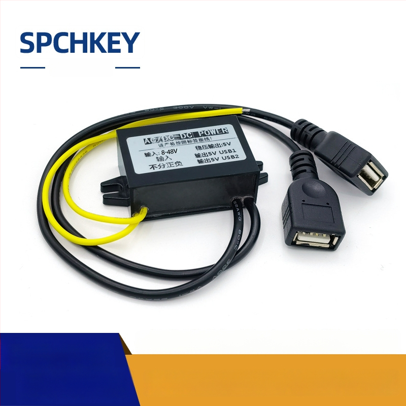 RTRURE Αδιάβροχος μετατροπεας AC-DC για επιτήρηση, είσοδος AC 12/24/36/48V, έξοδος DC 5V, ρυθμιζόμενος, μονάδα μείωσης τάσης