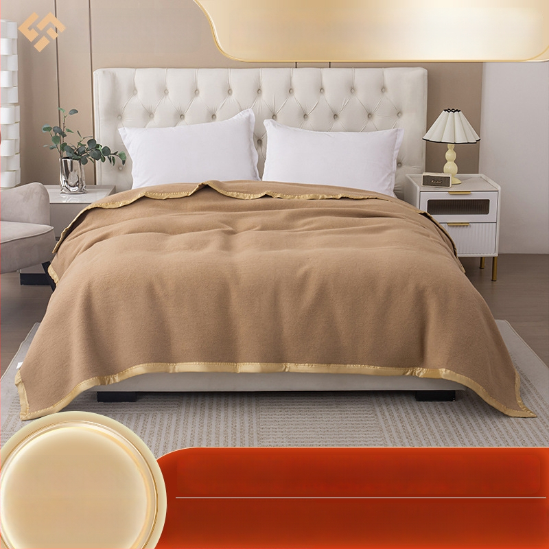 Pătură din lână pentru hotel, 300–499 g, iarnă, stil modern minimalist, calitate superioară