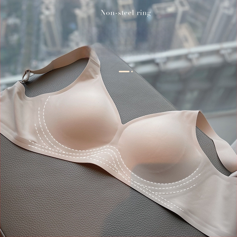 Ασύρματο σουτιέν με πλήρη κάλυψη, λατέξ καλουπμένες κάψες, λεπτός σχεδιασμός, σταθερές διπλές τιράντες, πίσω κούμπωμα με τρεις σειρές αγκιστρωμάτων