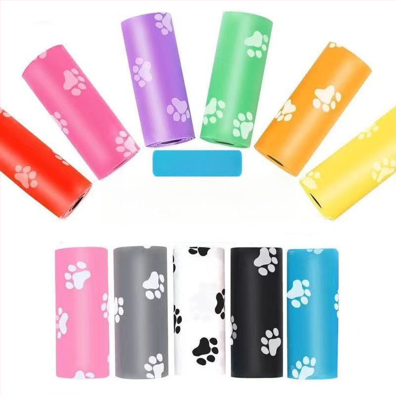 Pungi pentru fecale de câine, HDPE, deschidere plată, grosime regulată, Grid