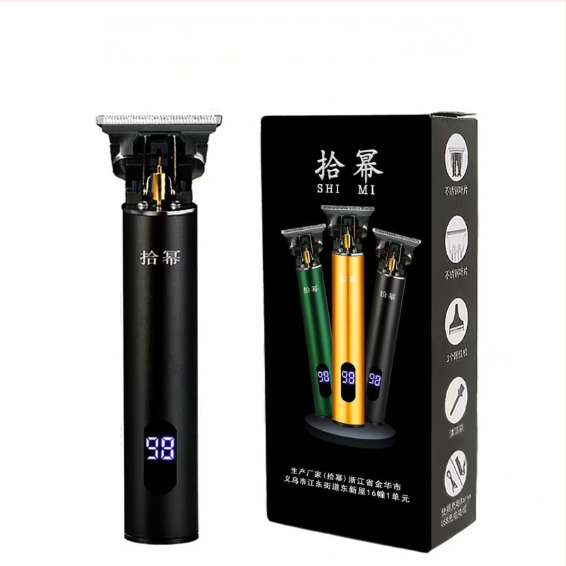 Κουρευτική μηχανή μαλλιών με brushless κινητήρα, λεπίδα από κράμα τιτανίου, αδιάβροχη, επαναφορτιζόμενη με ενσωματωμένη μπαταρία, διάρκεια μπαταρίας 3–6 ώρες