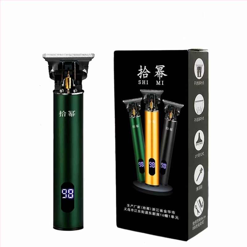 Κουρευτική μηχανή μαλλιών με brushless κινητήρα, λεπίδα από κράμα τιτανίου, αδιάβροχη, επαναφορτιζόμενη με ενσωματωμένη μπαταρία, διάρκεια μπαταρίας 3–6 ώρες