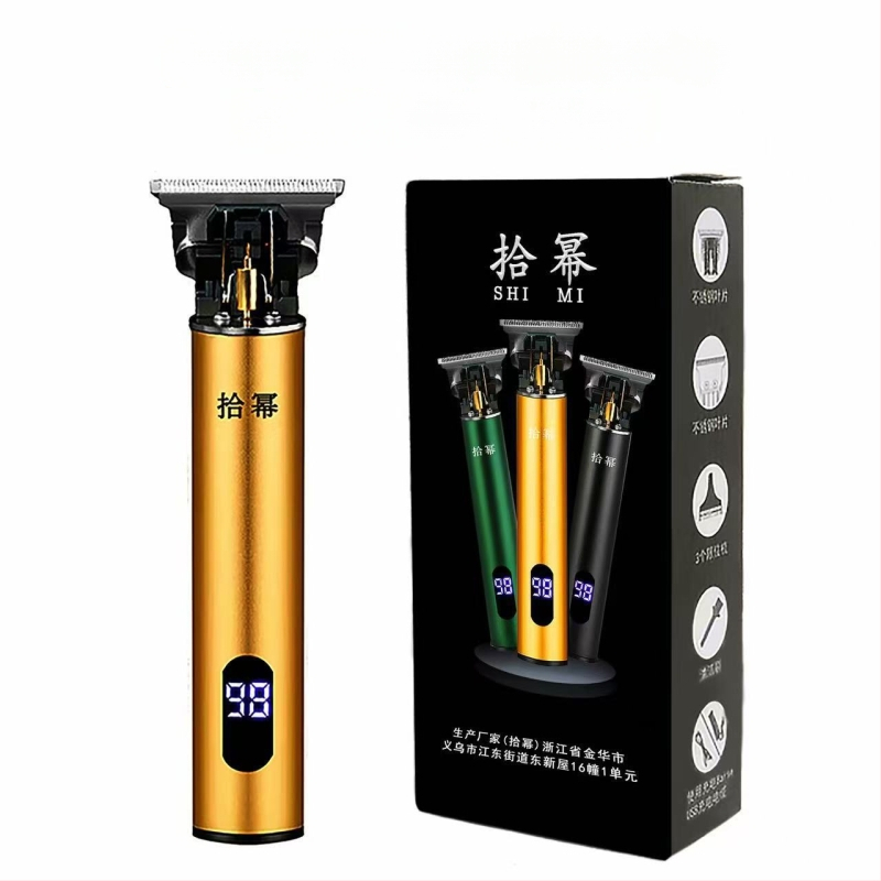 Κουρευτική μηχανή μαλλιών με brushless κινητήρα, λεπίδα από κράμα τιτανίου, αδιάβροχη, επαναφορτιζόμενη με ενσωματωμένη μπαταρία, διάρκεια μπαταρίας 3–6 ώρες