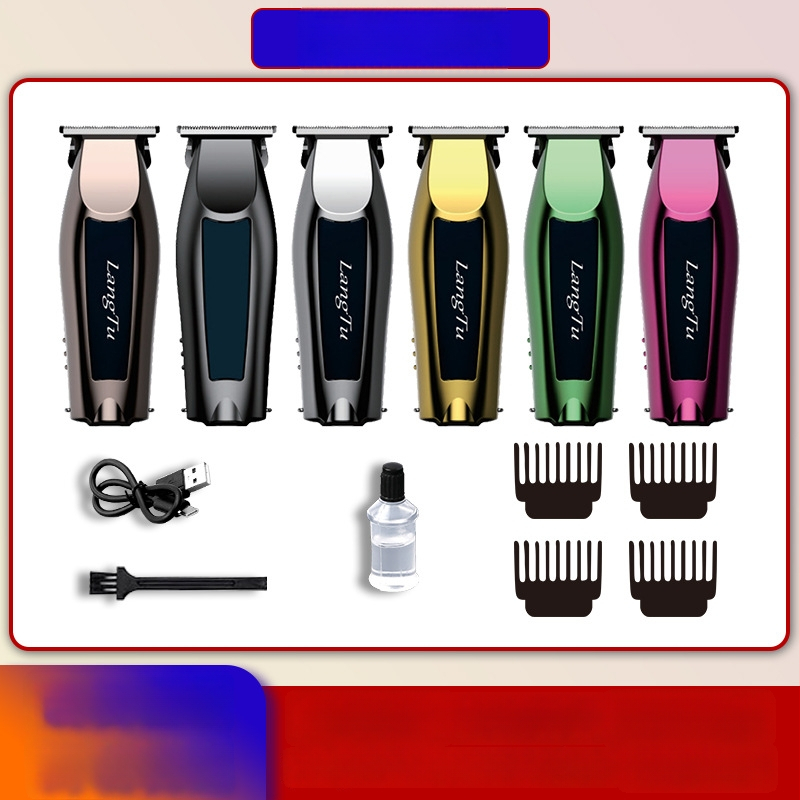 Κουρευτική μηχανή μαλλιών για οικιακή χρήση, αποσπώμενη και πλενόμενη κεφαλή λεπίδας, με βούρτσες κινητήρα, λεπίδες από ανοξείδωτο ατσάλι, ενσωματωμένη μπαταρία 300–500mAh, τύπος τροφοδοσίας: φόρτιση