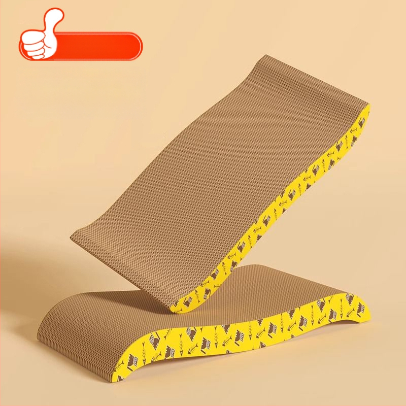 Mahaqu σανίδα γρατζουνίσματος γάτας – παχύτερη, ανθεκτική στη φθορά για ακονίσματα νυχιών, κυπελλοειδές παιχνίδι γάτας από κυματοειδές χαρτί, γλυκό στυλ