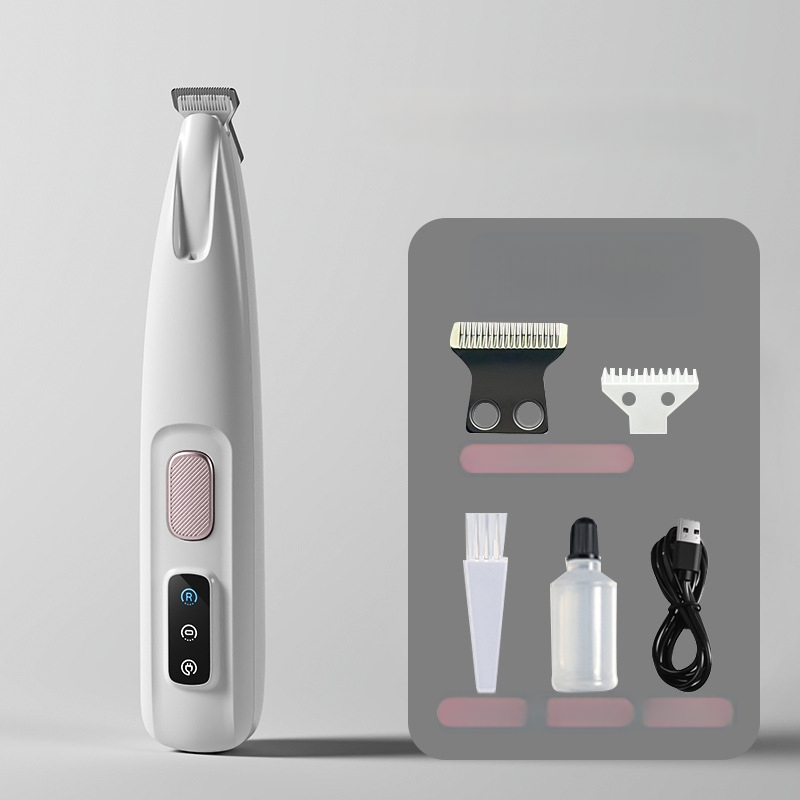 Tăietor electric pentru picioarele animalelor de companie, silențios, încărcabil; Material: ABS + ceramică + oțel inoxidabil; Utilizare universală; Brand Tiger Pets; Cod produs Fz-256