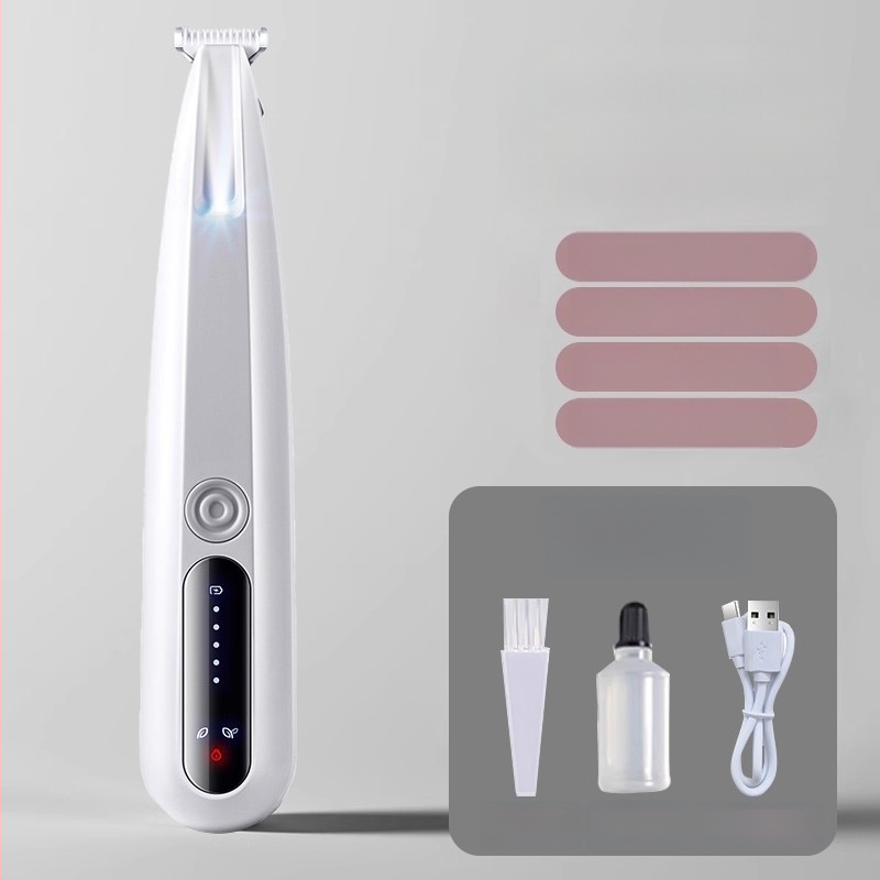 Tăietor electric pentru picioarele animalelor de companie, silențios, încărcabil; Material: ABS + ceramică + oțel inoxidabil; Utilizare universală; Brand Tiger Pets; Cod produs Fz-256