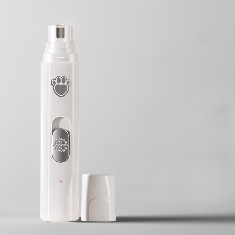 Tăietor electric pentru picioarele animalelor de companie, silențios, încărcabil; Material: ABS + ceramică + oțel inoxidabil; Utilizare universală; Brand Tiger Pets; Cod produs Fz-256