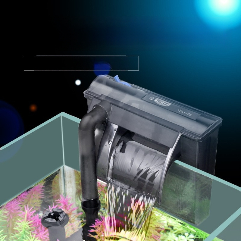 Yee Filtr do akvária – Malá tichá vonkajšia 3v-1 vodopád na stenu, oksigenácia a cirkulácia, plast; Pre sladkovodné ryby; Modely: YMB-401/403/404/405; Značka: Yee