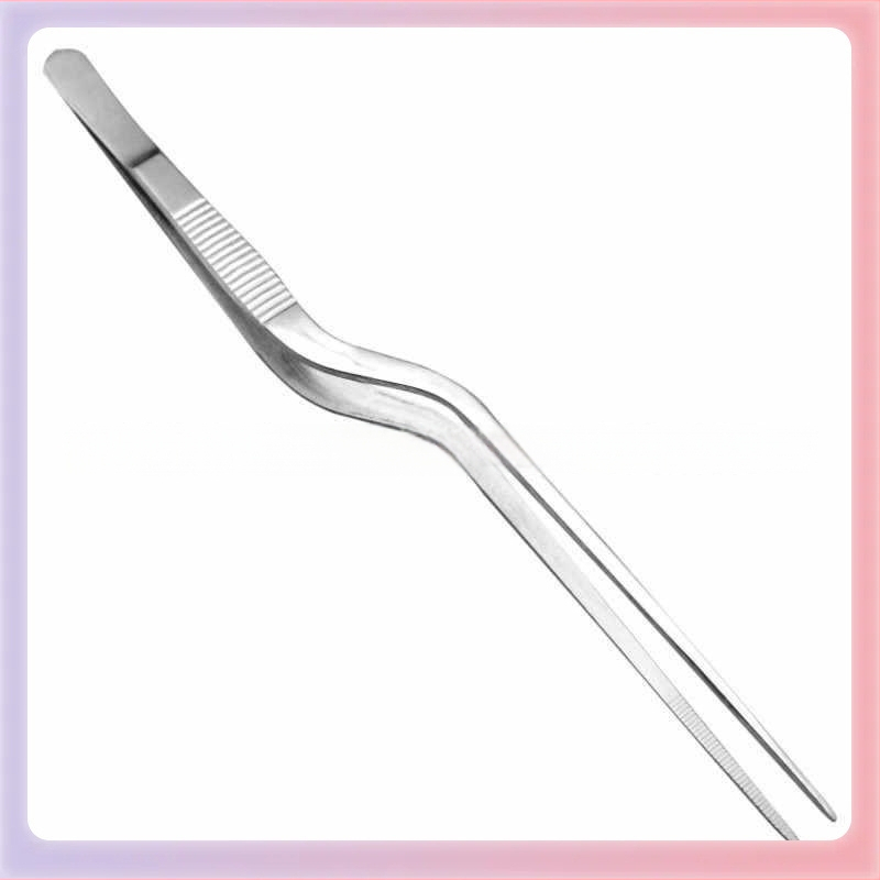 Пистолетоподобни щипки за уши, неръждаема стомана, с извит връх за почистване на ушния канал, серия щипки