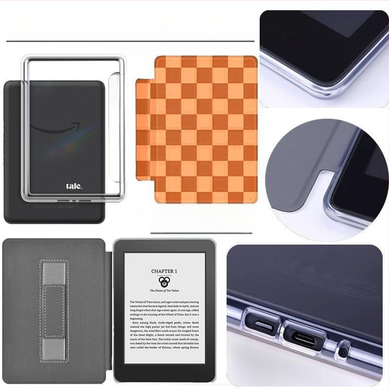 Husă de protecție Kindle — silicon, flip-top, stil chinezesc, personalizată după desene